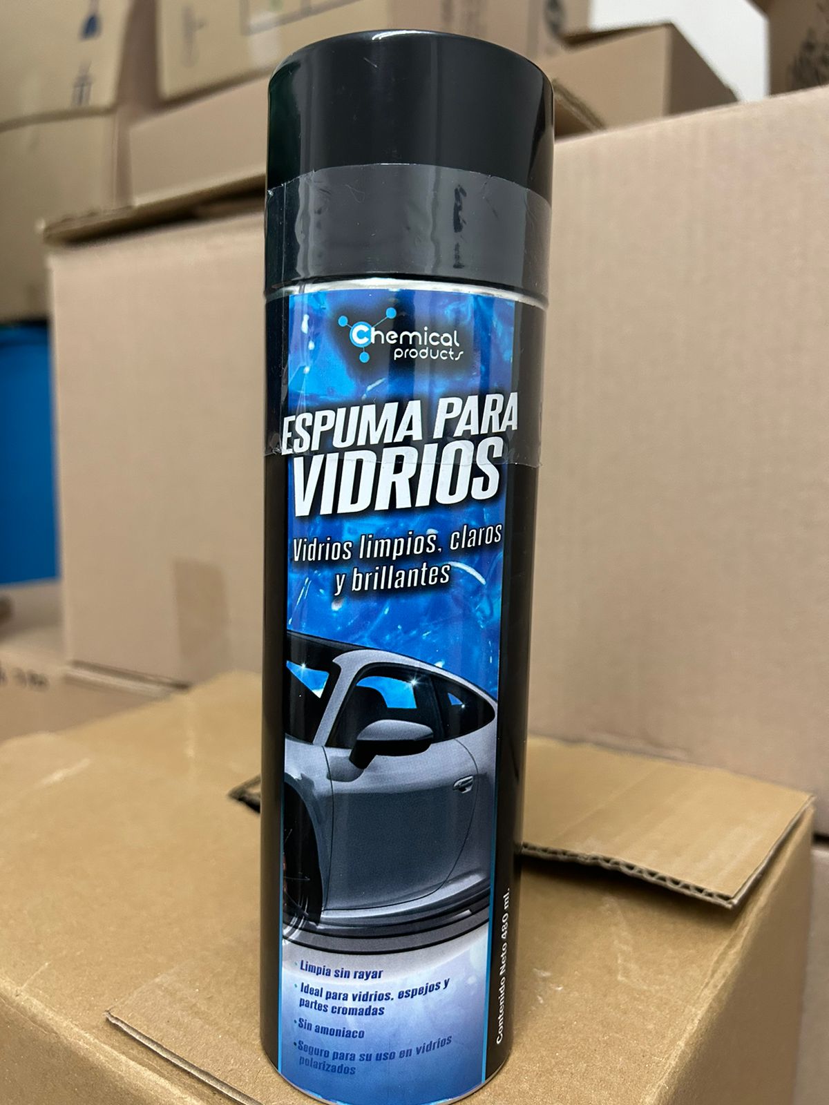 Espuma para vidrio